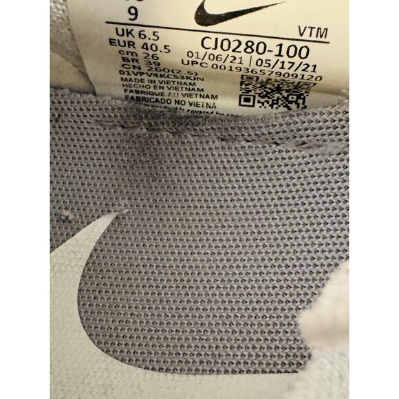 Nike Shoes Womens 9 White React Phantom Run Flyknit 2 Slip On Running Sneakers - Picture 12 of 13